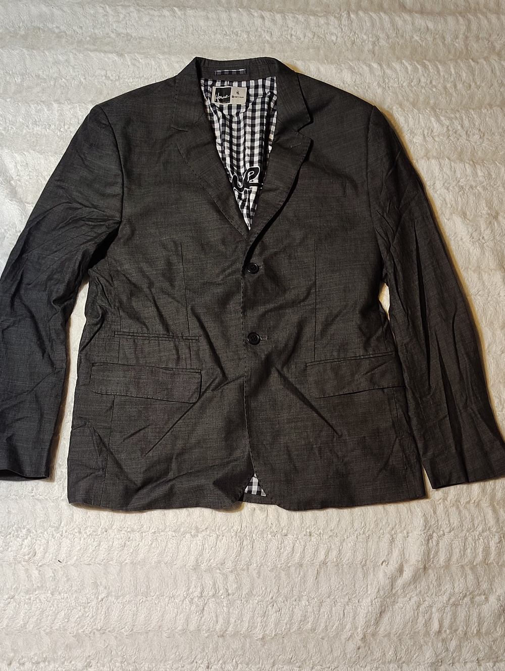 Howe Men's Charcoal Two-Button Blazer - Unbranded